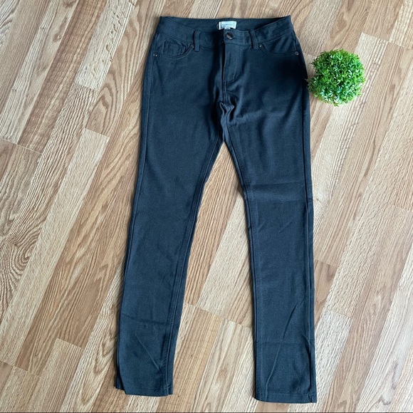 Timing dark gray pants leggings womens size Medium stretchy juniors casual - Picture 5 of 6